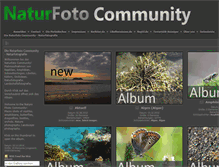 Tablet Screenshot of naturfoto-community.de